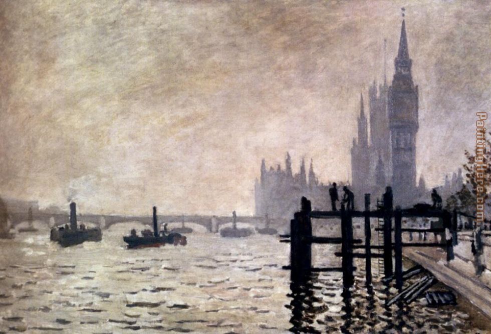The Thames And The Houses Of Parliament